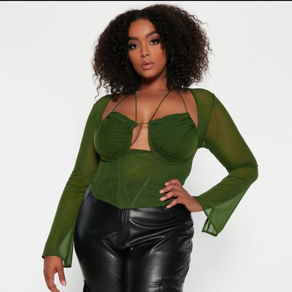 MESH CORSET TOP
